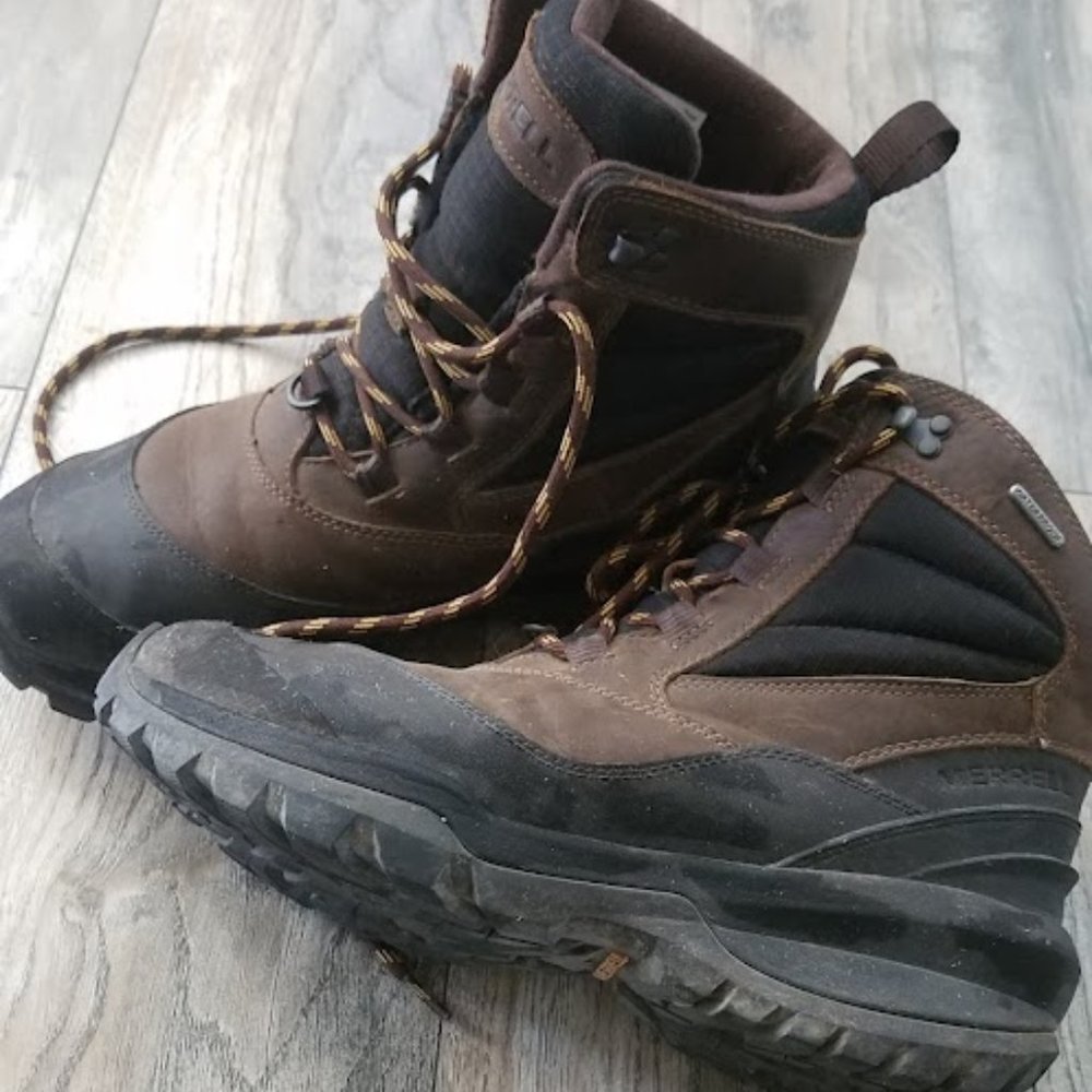 Merrell Men's Insulated Waterproof High Top Hiking Boots Size 8.5